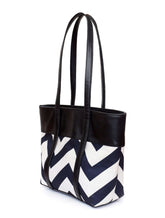 ZIGZAG TOTE - BLACK - M078